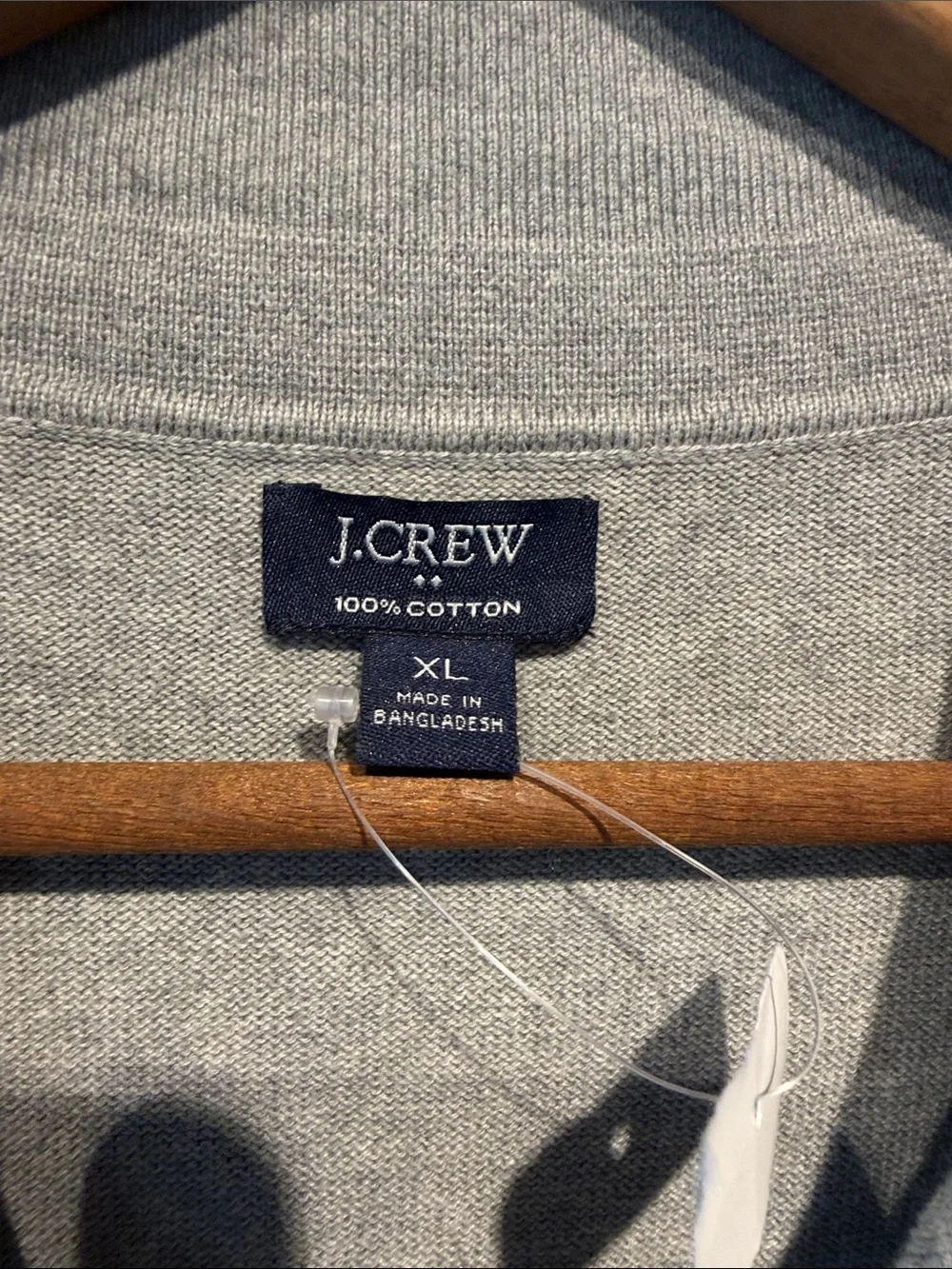 J. Crew Men's Light Gray Button-Up Cardigan